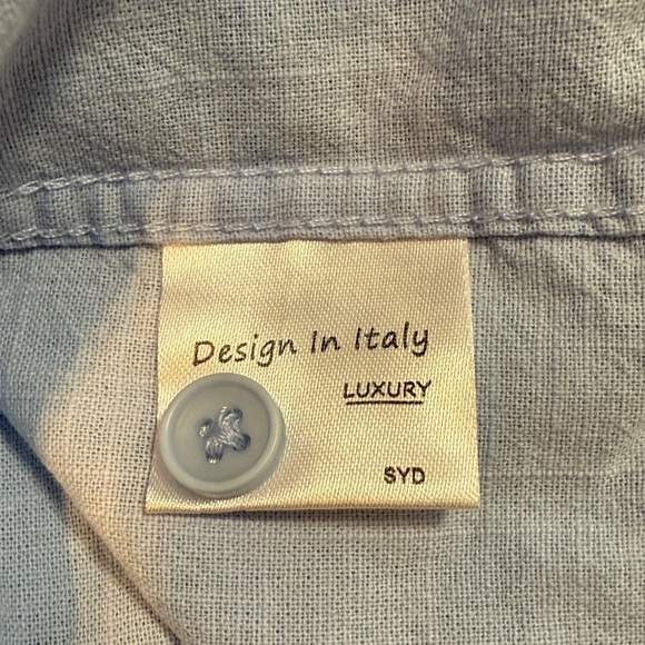 Men’s 2XL Kurta Punjabi Light Blue Long Sleeve 1/2 Button Unbranded Dress Shirt - Picture 6 of 9